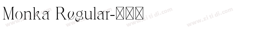 Monka Regular字体转换